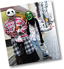 ハロウィーン姿の2人